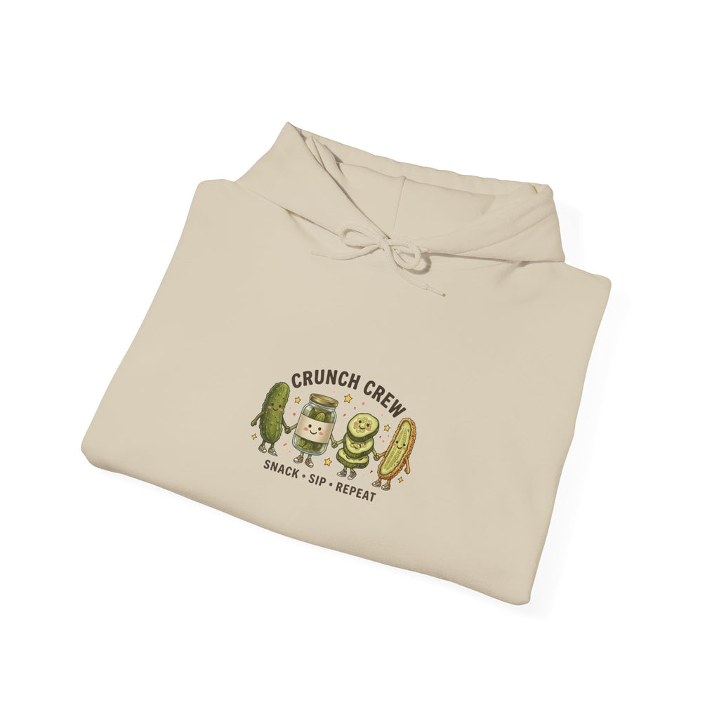 Crunch Crew Pickles Hoodie | Funny Pickle Graphic, Retro Snack Aesthetic