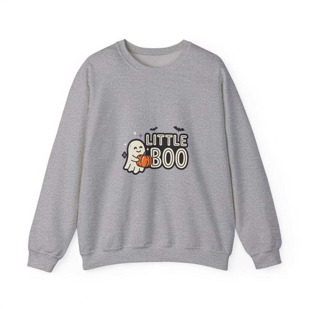 Little Boo Sweatshirt | Halloween Family Shirts, Cute Ghost Pumpkin Design