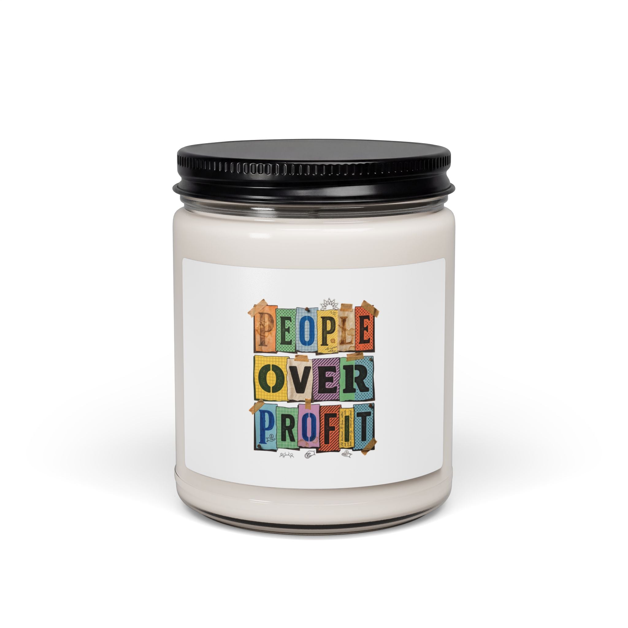 People Over Profit Soy Candle | Values-Led Statement Candle, Clean Scent