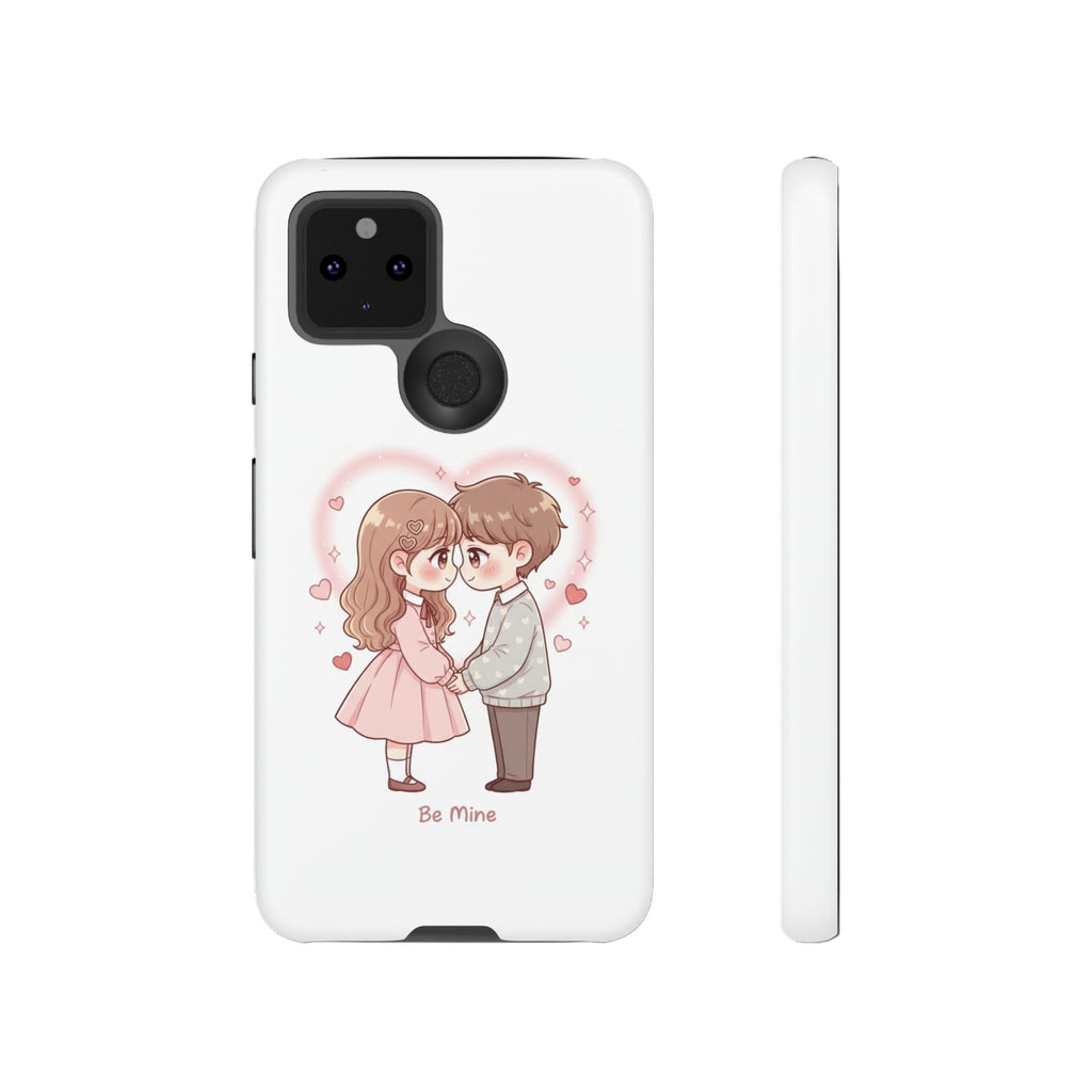 NDR™ Cute Couple "Be Mine" Phone Case. Romantic Valentine’s Protective Cover