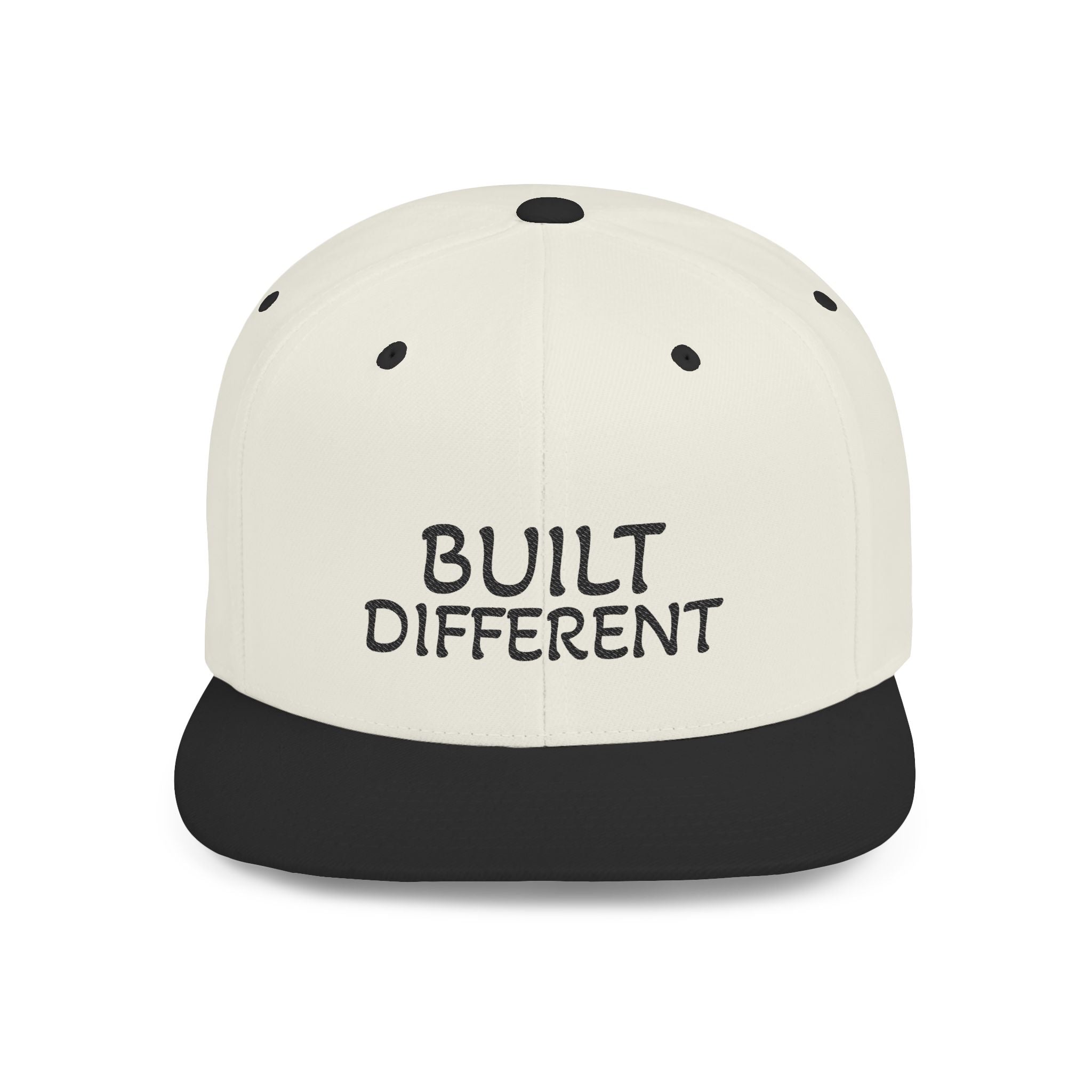 NDR™ Built Different Flat Bill Snapback Hat.