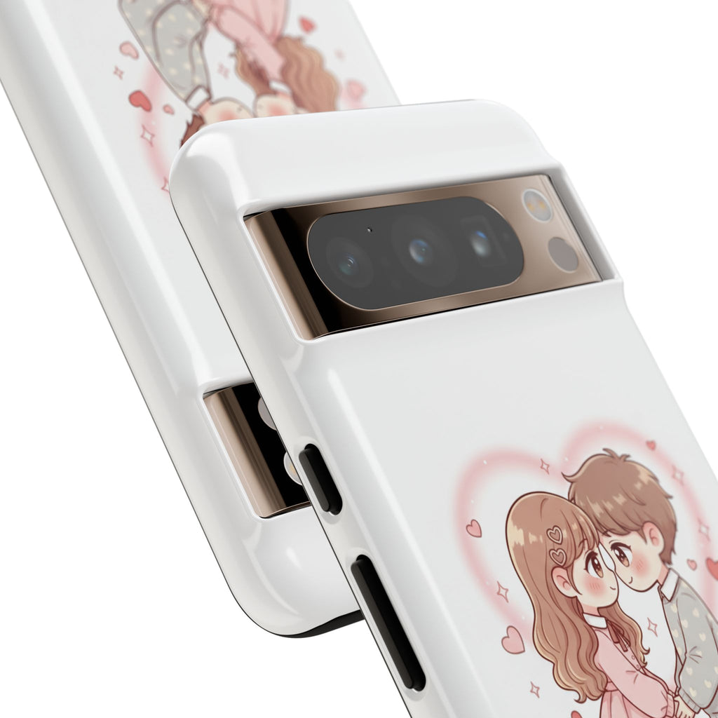 NDR™ Cute Couple "Be Mine" Phone Case. Romantic Valentine’s Protective Cover