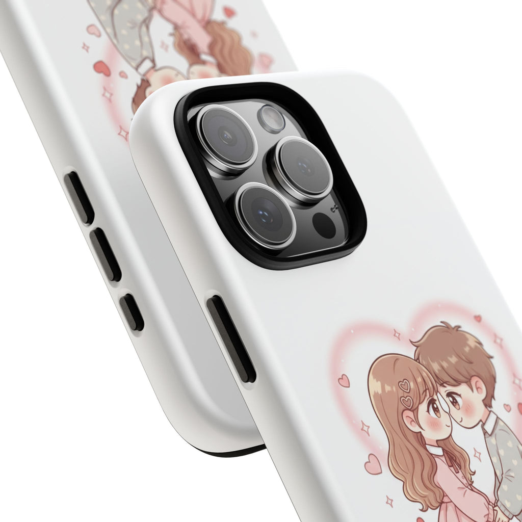 NDR™ Cute Couple "Be Mine" Phone Case. Romantic Valentine’s Protective Cover