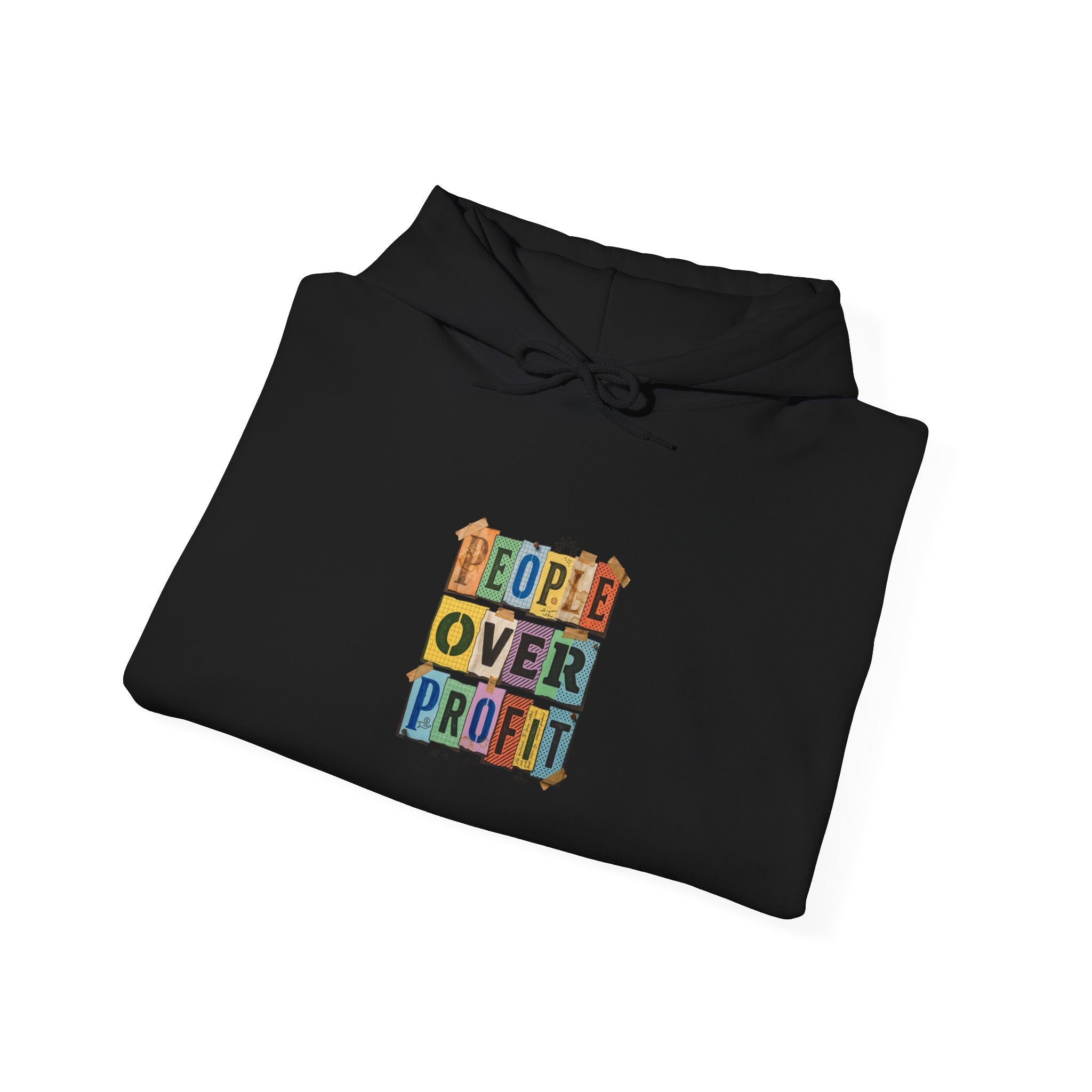 People Over Profit hoodie | Values-led statement apparel, social justice message