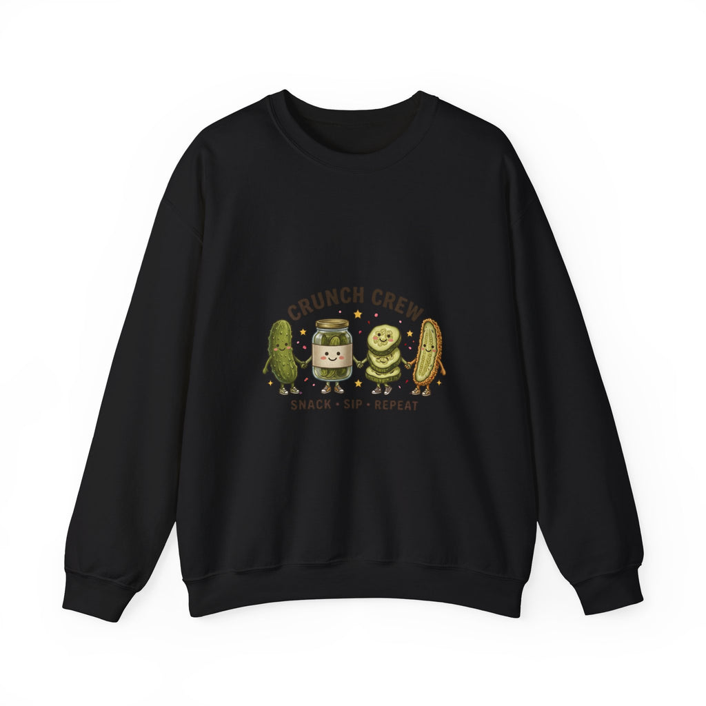 Crunch Crew Pickle Crewneck Sweatshirt | Pickles, Snack Sip Repeat