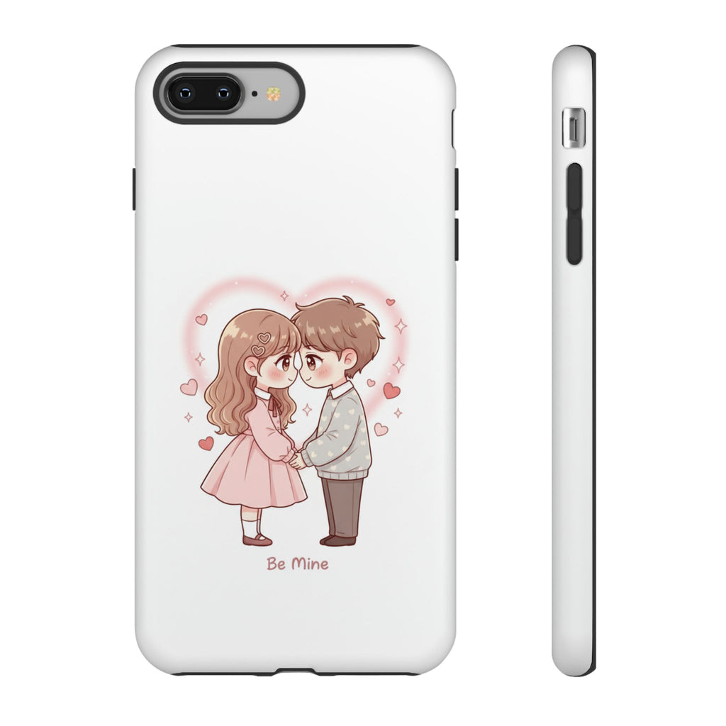 NDR™ Cute Couple "Be Mine" Phone Case. Romantic Valentine’s Protective Cover