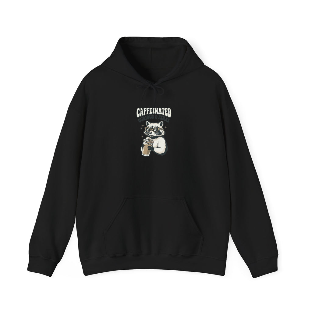 Feral Raccoon Moonlit Wilderness Hoodie | Celestial Trash-Panda Aesthetic