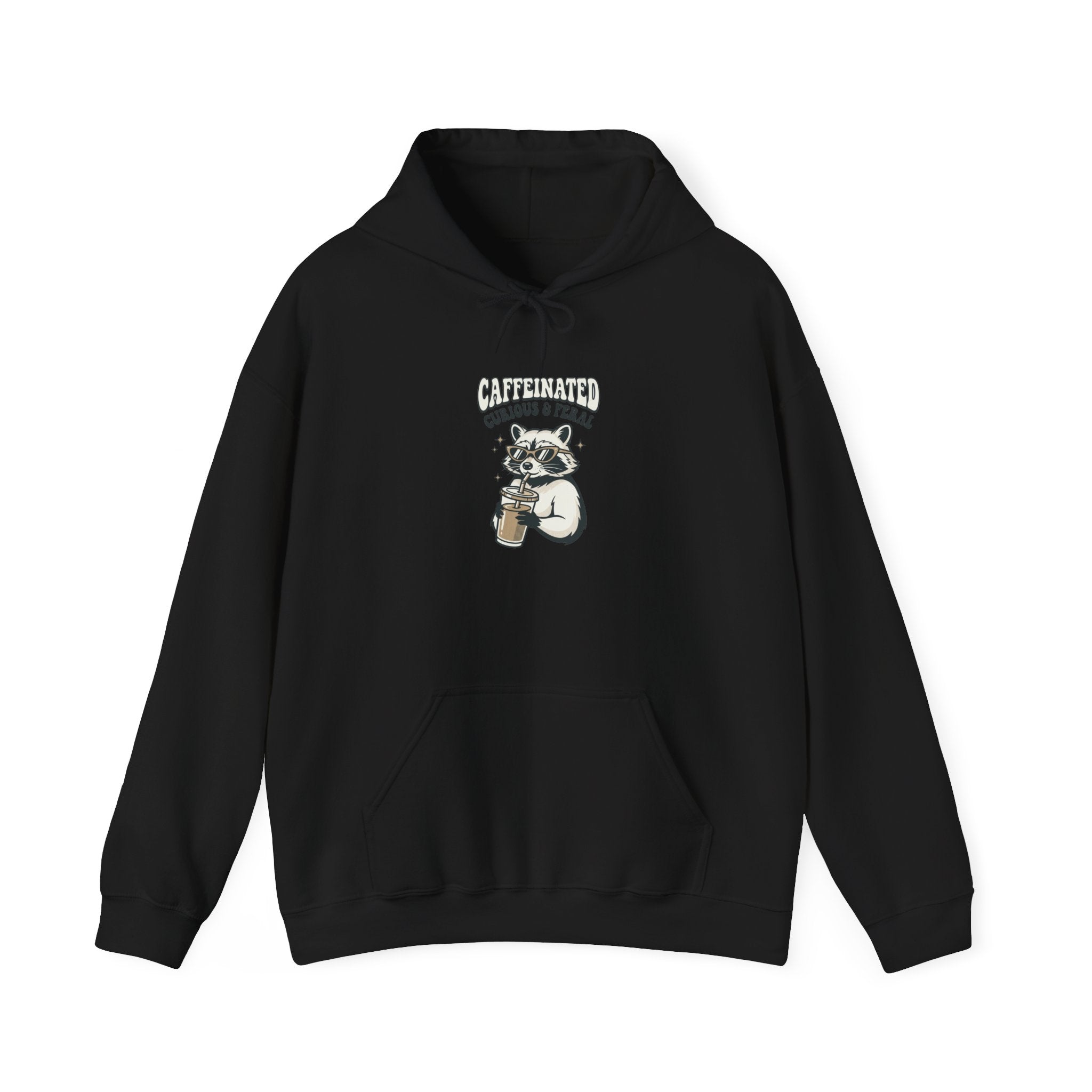 Feral Raccoon Moonlit Wilderness Hoodie | Celestial Trash-Panda Aesthetic