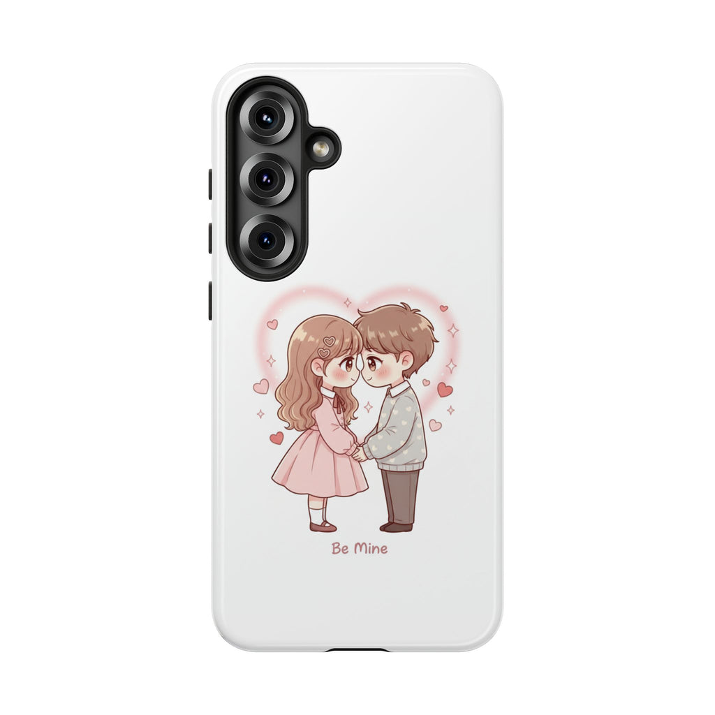 NDR™ Cute Couple "Be Mine" Phone Case. Romantic Valentine’s Protective Cover