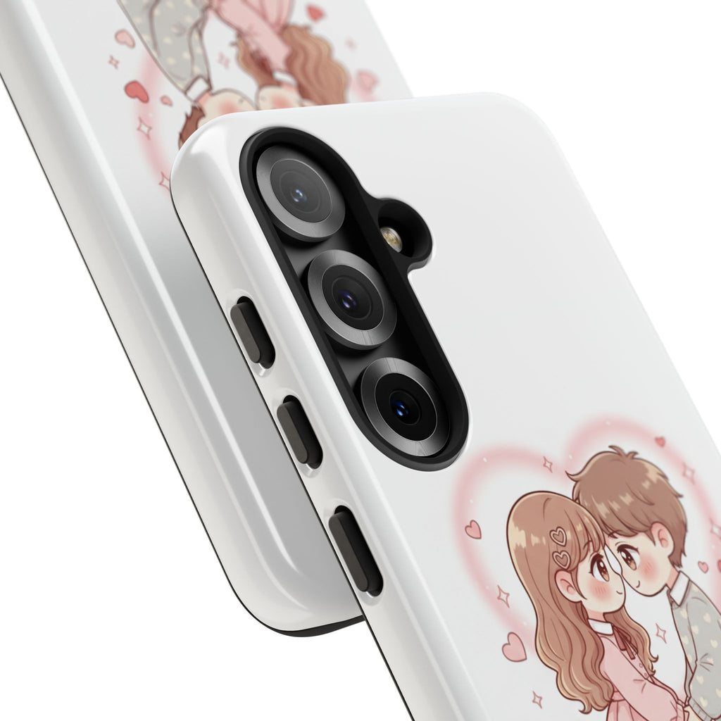 NDR™ Cute Couple "Be Mine" Phone Case. Romantic Valentine’s Protective Cover