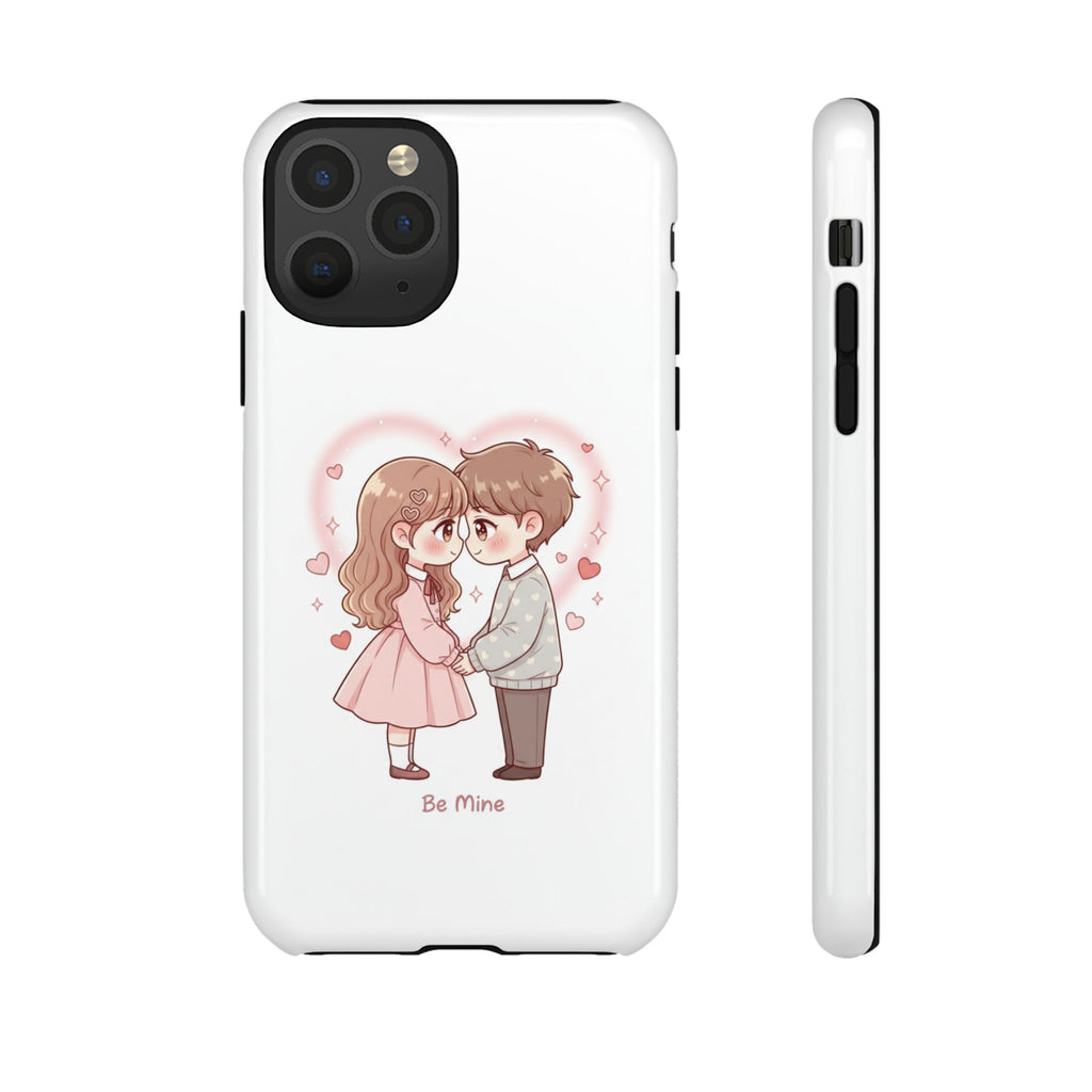 NDR™ Cute Couple "Be Mine" Phone Case. Romantic Valentine’s Protective Cover