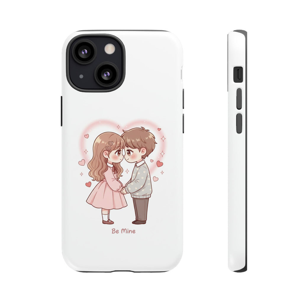 NDR™ Cute Couple "Be Mine" Phone Case. Romantic Valentine’s Protective Cover