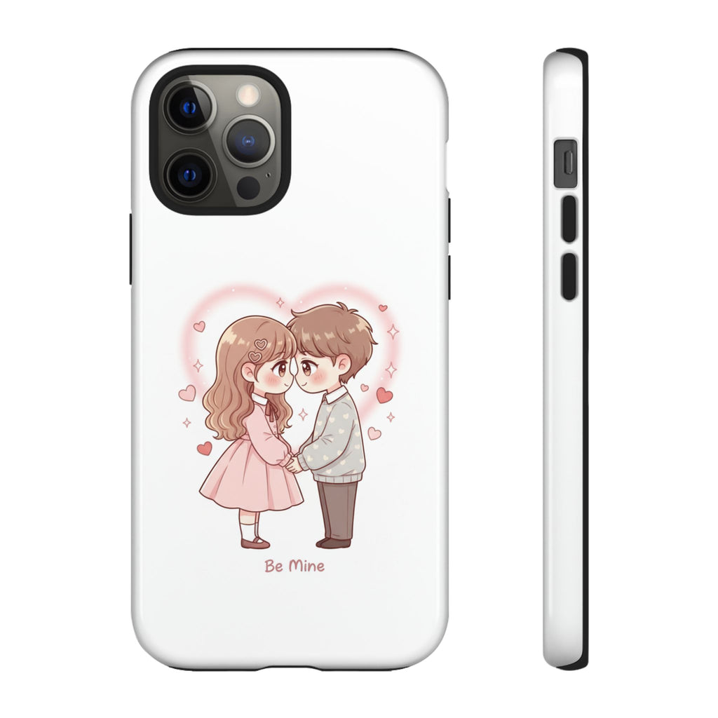 NDR™ Cute Couple "Be Mine" Phone Case. Romantic Valentine’s Protective Cover