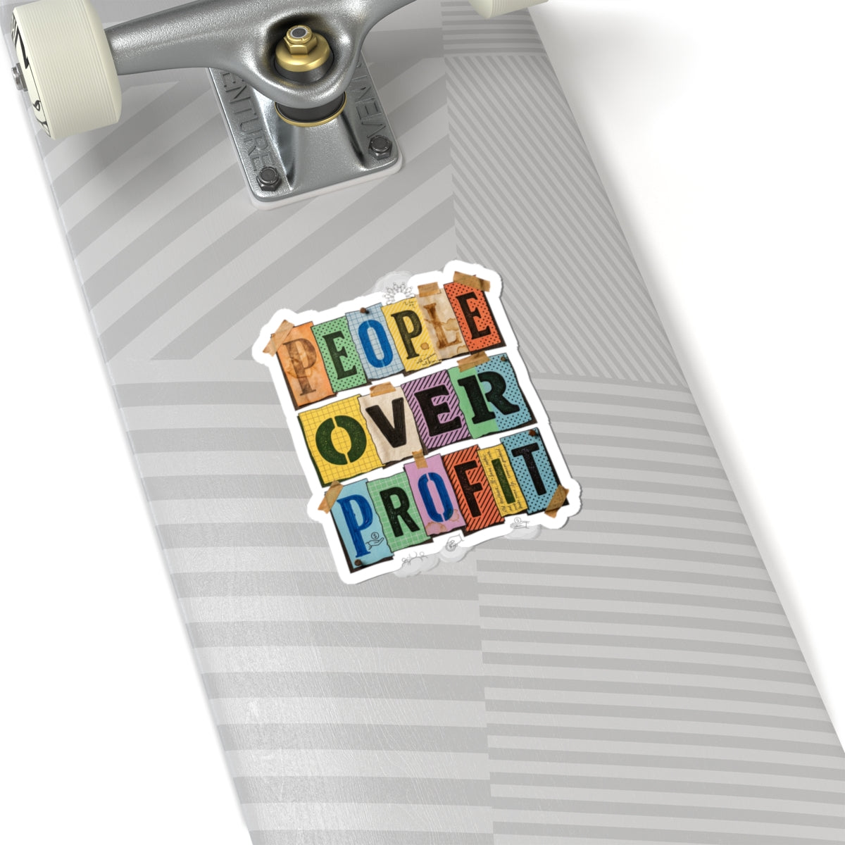 People Over Profit Sticker | Values-Led Statement, Social Justice Decal