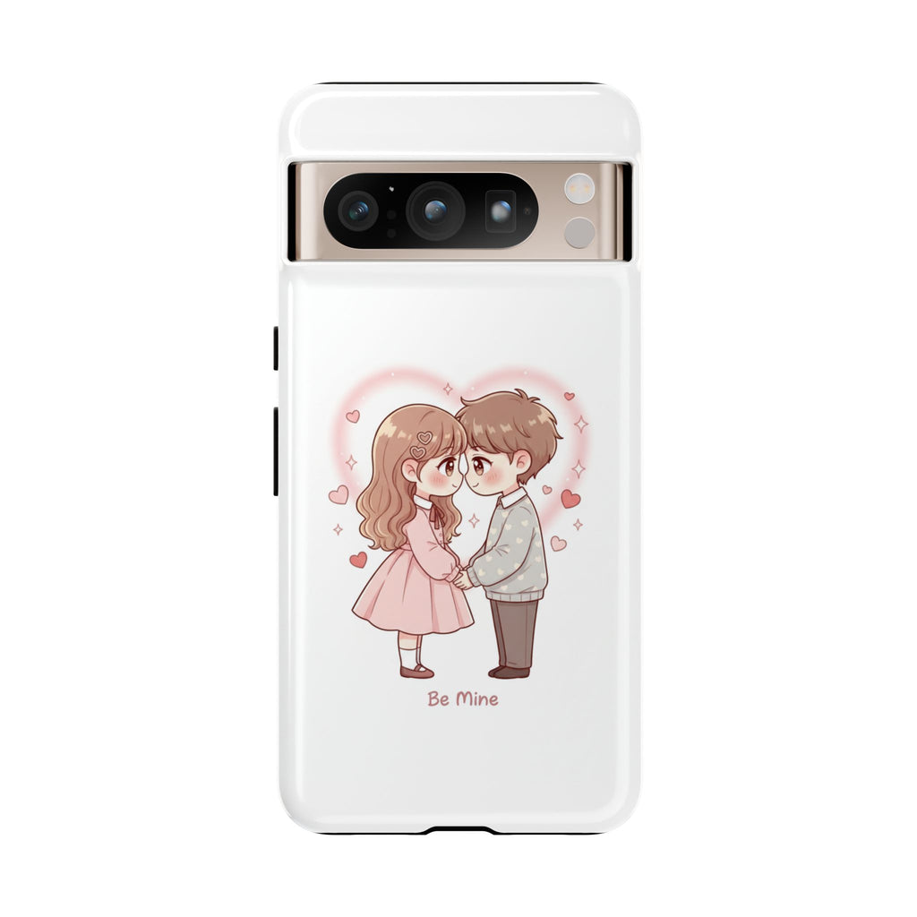 NDR™ Cute Couple "Be Mine" Phone Case. Romantic Valentine’s Protective Cover