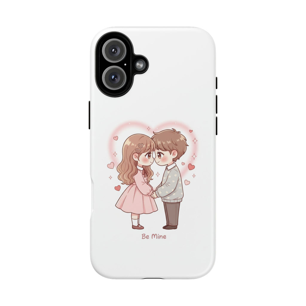 NDR™ Cute Couple "Be Mine" Phone Case. Romantic Valentine’s Protective Cover