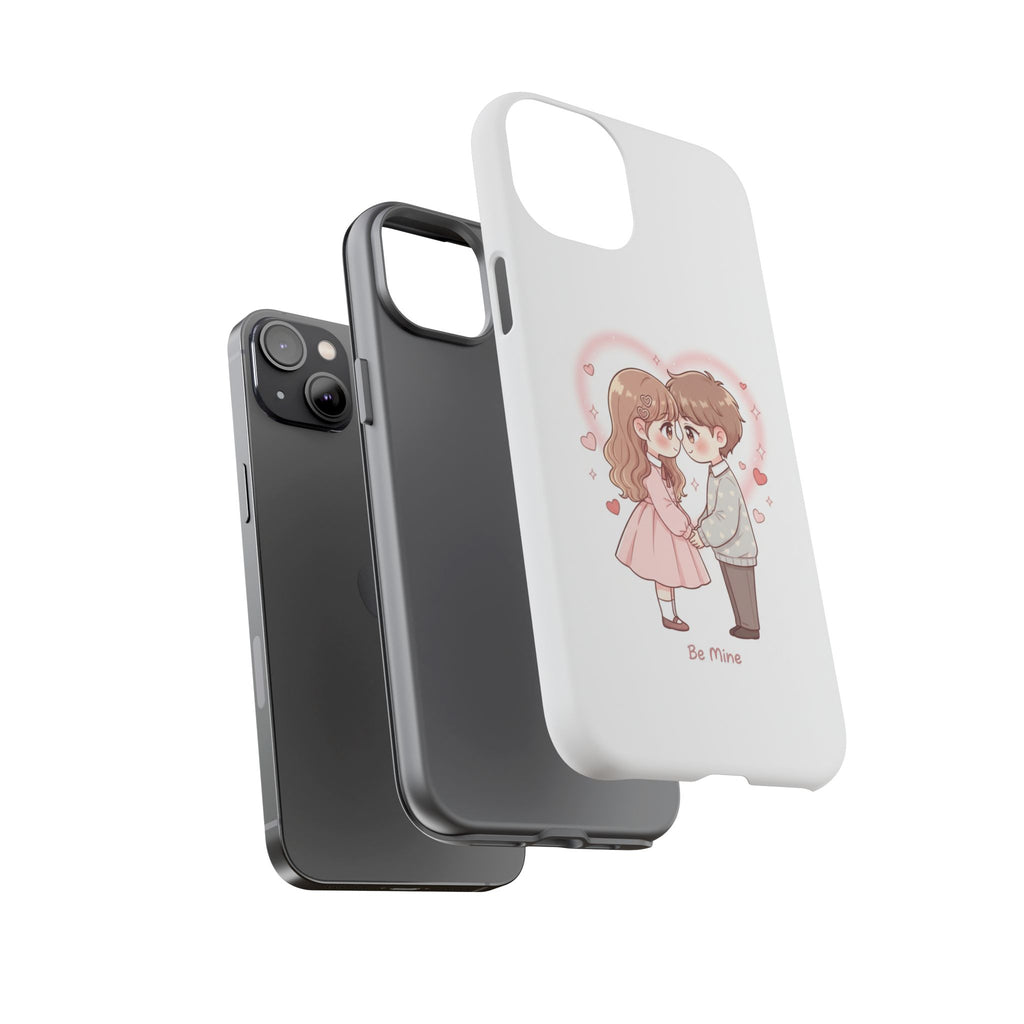 NDR™ Cute Couple "Be Mine" Phone Case. Romantic Valentine’s Protective Cover