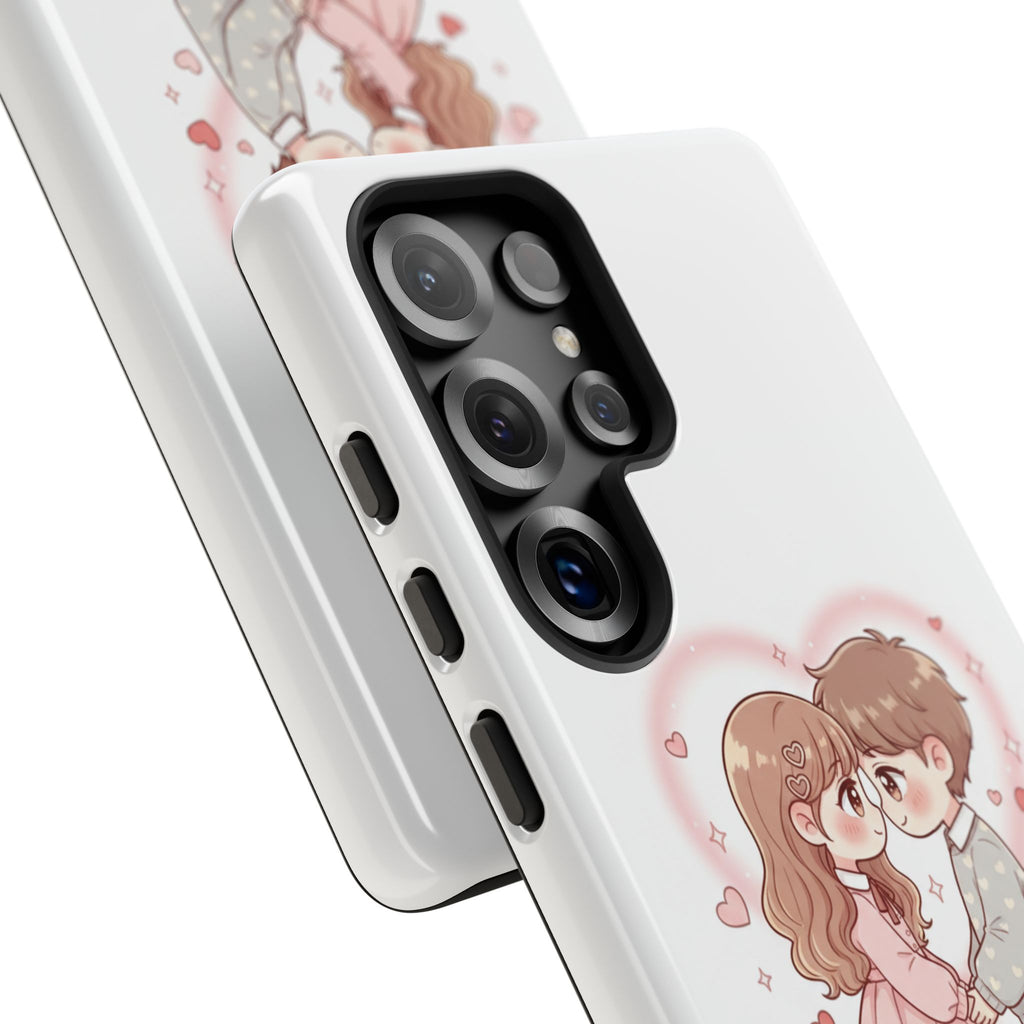 NDR™ Cute Couple "Be Mine" Phone Case. Romantic Valentine’s Protective Cover