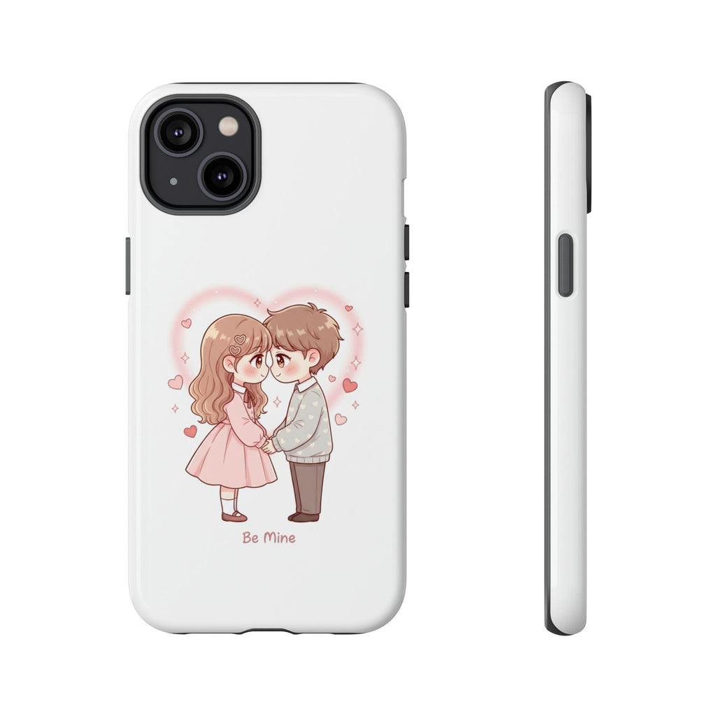 NDR™ Cute Couple "Be Mine" Phone Case. Romantic Valentine’s Protective Cover